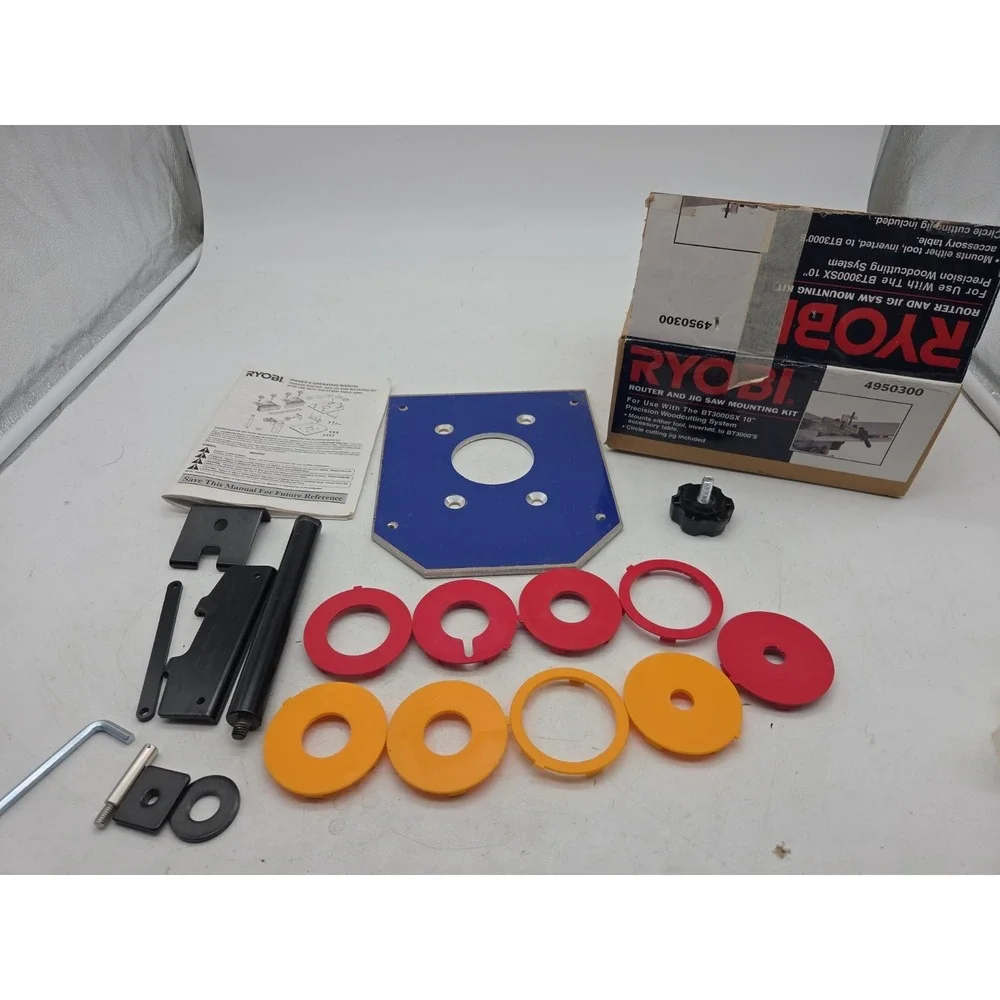 RYOBI 4950300 ROUTER JIG SAW MOUNT KIT BT3000 SAW - ASSORTED PARTS SEE NOTES
